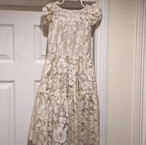 Mia Joy Cream Lace Dress